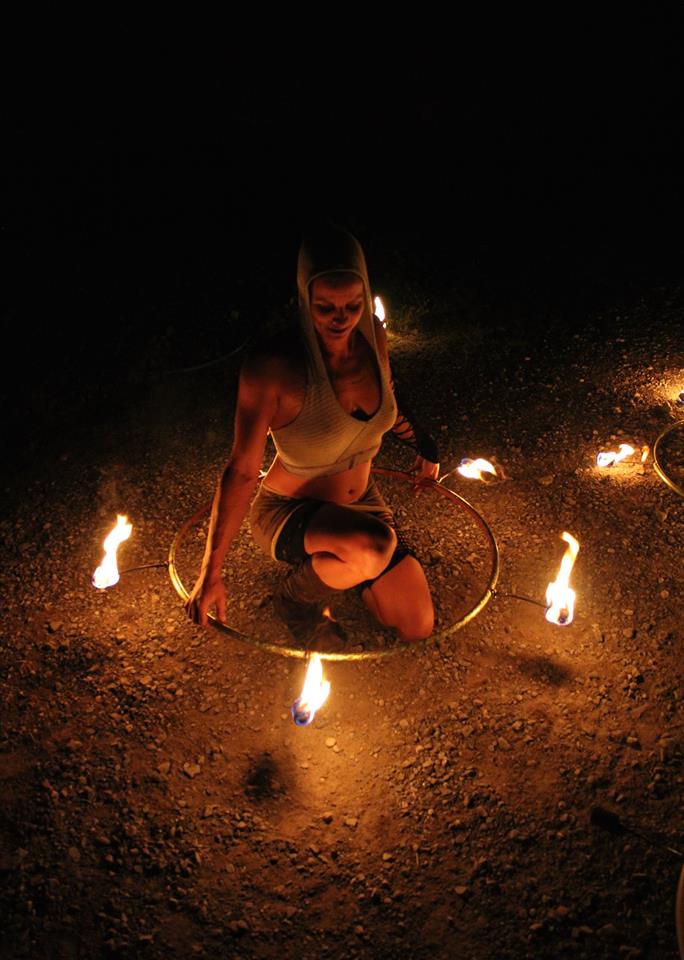 feuershow hula-hoop