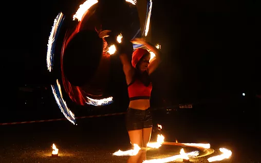 feuershow hula-hoop